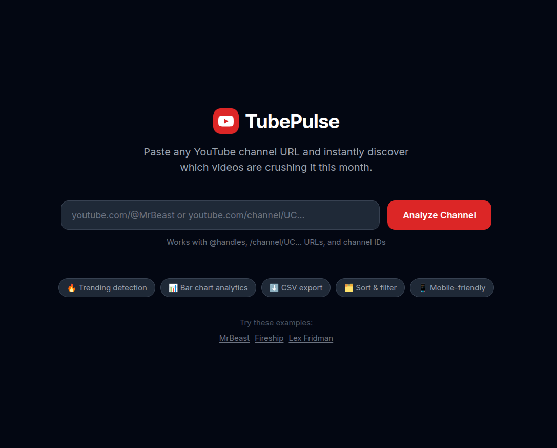 How I Built a YouTube Analytics Tool in One Evening (With AI)